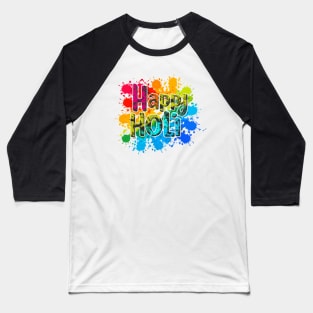 Happy Holi Celebration India Hindu Matching Men Women Kids Baseball T-Shirt